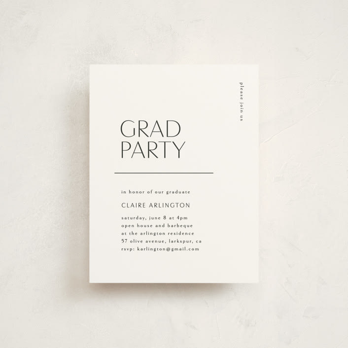 "Cornered" - Graduation Insert Cards in Silk by Kelly Schmidt - Front