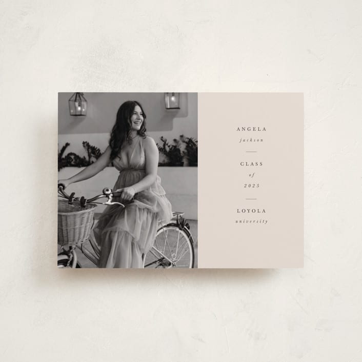 "simplicty" - Graduation Announcements in Champagne by Lori Wemple - Front