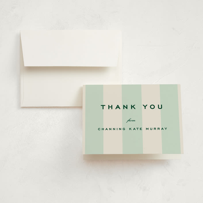 "Campania" - Graduation Thank You Cards in Spartan by Megan Davis - Front