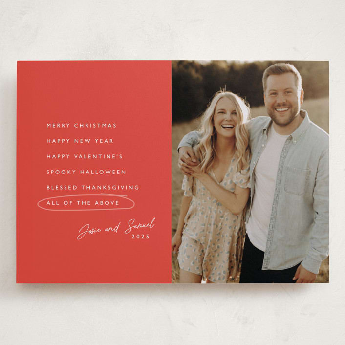 "Checklist" - Valentine's Day Cards in Rose by Hudson meet Rose - Front