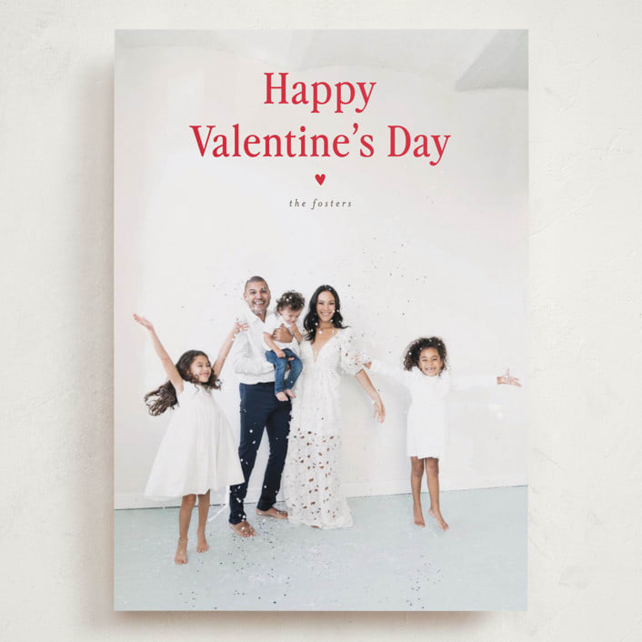 "Simplistic" - Valentine's Day Cards in Scarlet by Pixel and Hank - Front