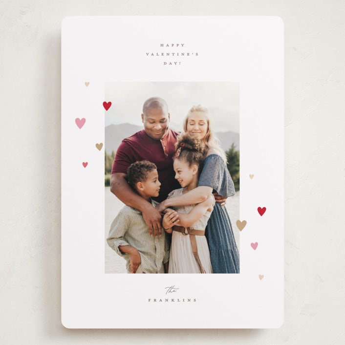 "Little Hearts" - Valentine's Day Cards in Berries by Pixel and Hank - Front
