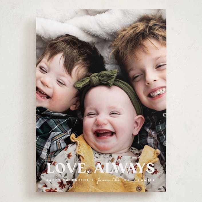 "love, always" - Valentine's Day Cards in White Light by Sara Hicks Malone - Front
