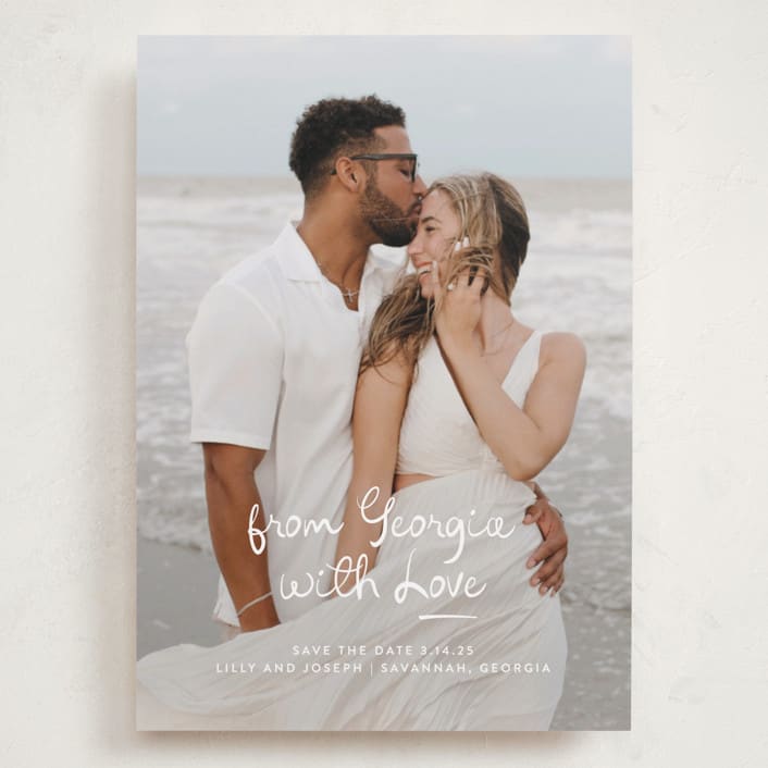 "Wherever you Are" - Valentine's Day Cards in Snow by Lauren Chism - Front