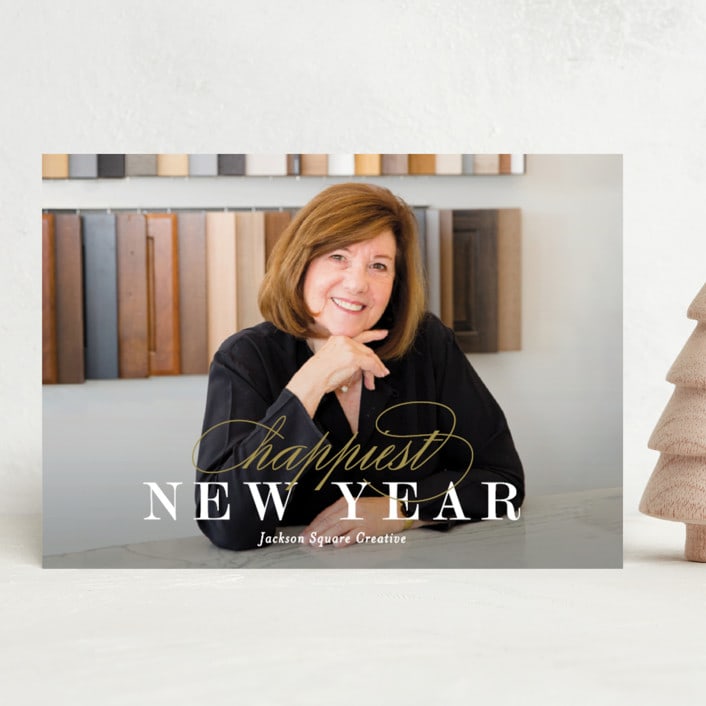 "Classic Christmas Blessings" - Holiday Cards in Harvest by Kimberly FitzSimons - Front