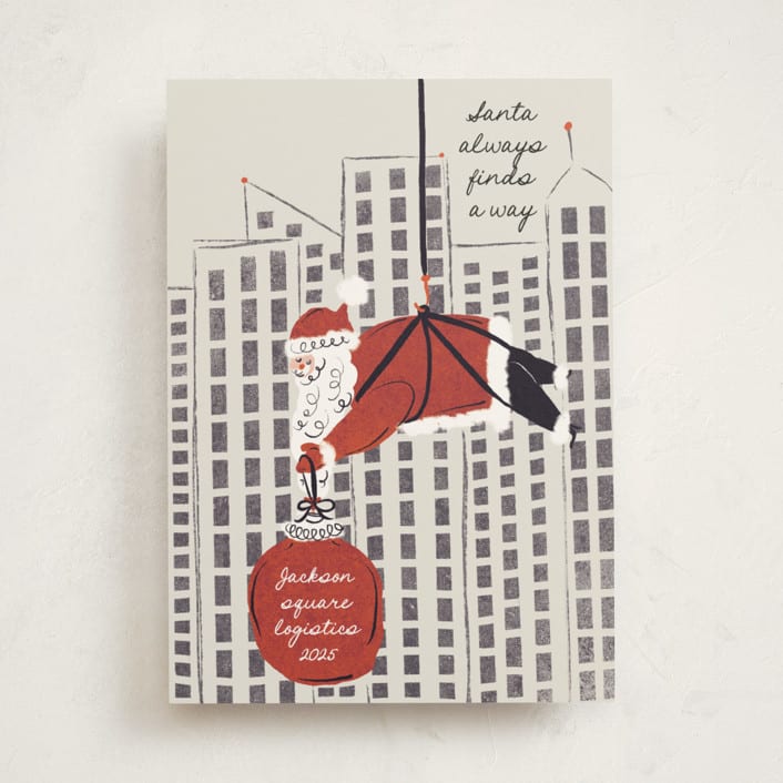 "There's always a way" - Holiday Cards in Soot by Gwen Bedat - Front