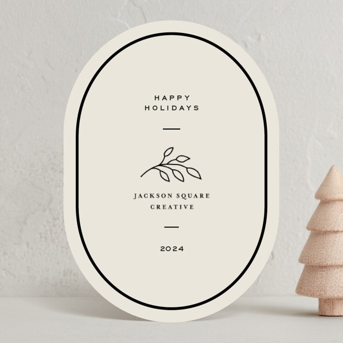 "matchbook" - Holiday Cards in Coal by Megan Davis - Front