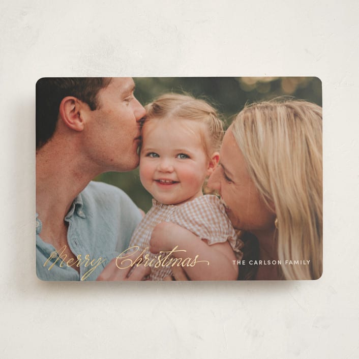 "The Christmas Letters" - Holiday Cards in Gilt by Pixel and Hank - Front