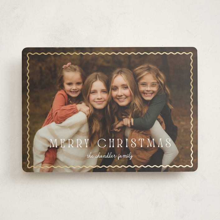 "Wiggle" - Holiday Cards in Snow by Pixel and Hank - Front