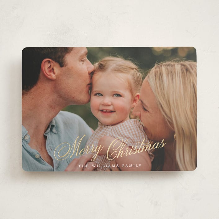 "Autuer" - Holiday Cards in Snow by Robert and Stella - Front