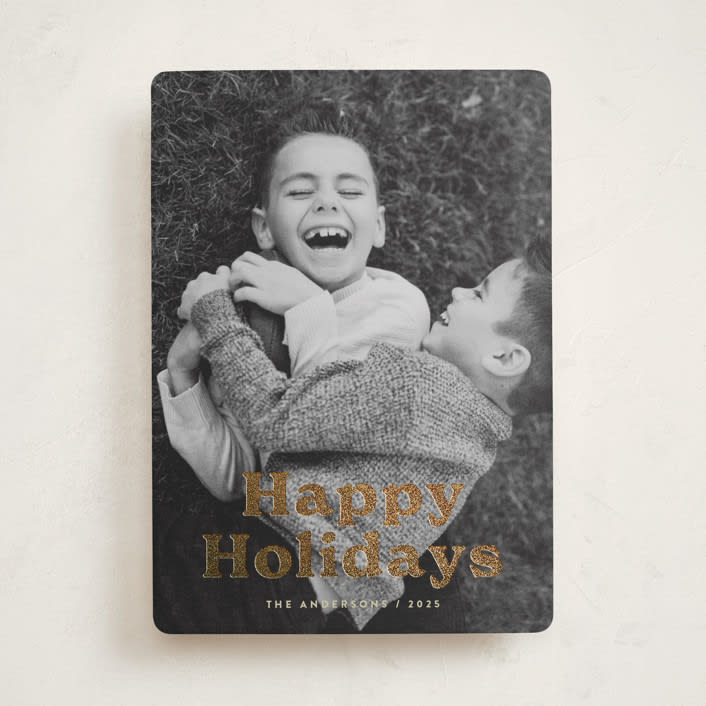 "Bold Modern" - Holiday Cards in Eggnog by Katherine Moynagh - Front