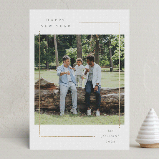 "Holiday Delight" - Holiday Cards in Snow by Alston Foster - Front