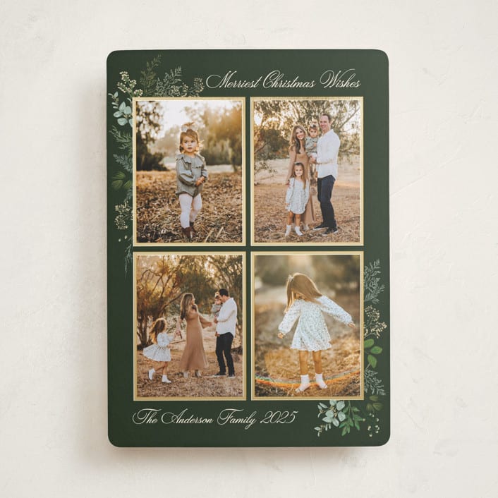 "Natural Holiday" - Holiday Cards in Juniper by Susan Moyal - Front