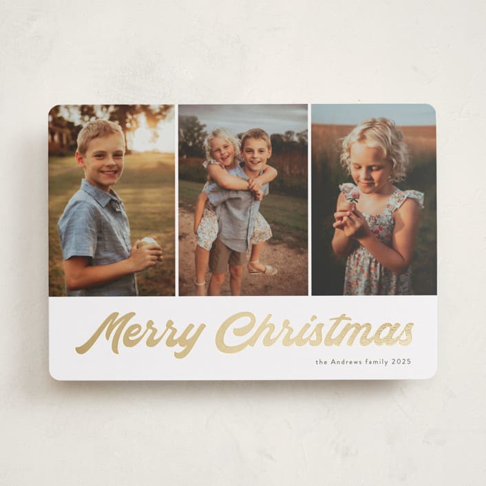 "Brilliant Shine" - Holiday Cards in Snow by Alicia Schultz - Front