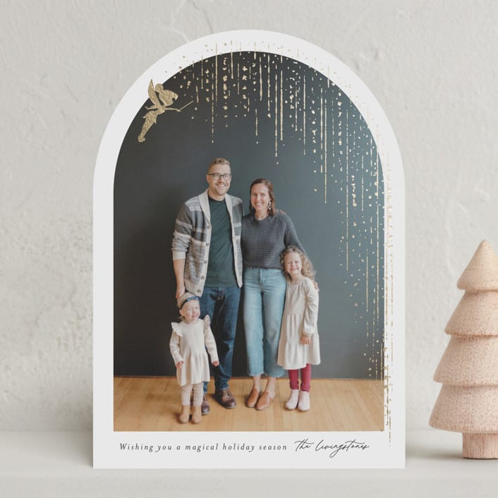 "Disney's Tinker Bell Pixie Dust Arch" - Holiday Cards in Skull Rock by Jackie Crawford - Front