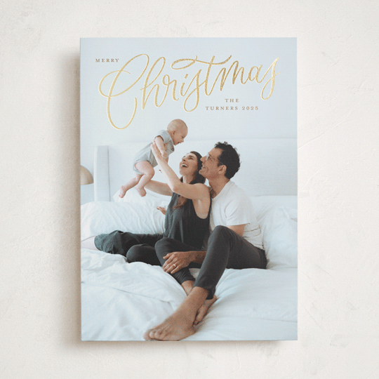 "Picture Perfect" - Holiday Cards in Champagne by Erin German - Front