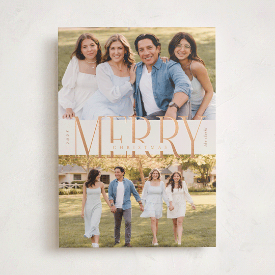 "Big Merry" - Holiday Cards in Snickerdoodle by Brianne Larsen - Front