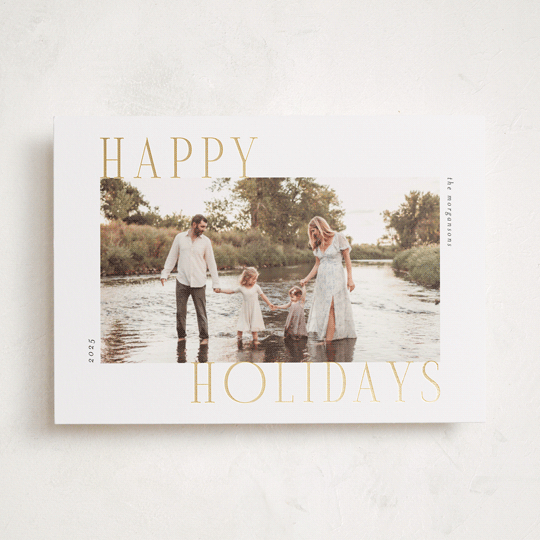 "Holiday Wonder" - Holiday Cards in Snow by Chris Griffith - Front