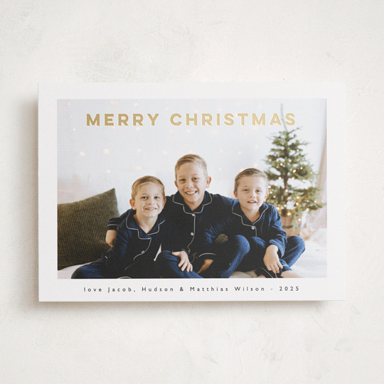 "bold christmas" - Holiday Cards in Ink by Benita Crandall - Front
