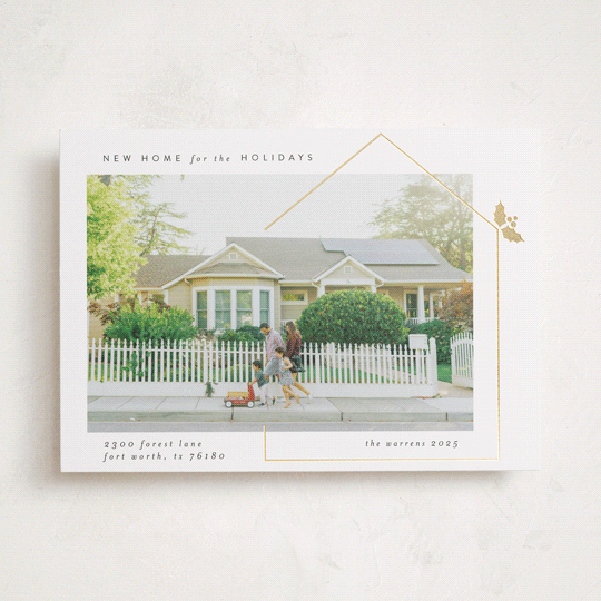 "New Home" - Holiday Cards in Light by Maja Cunningham - Front