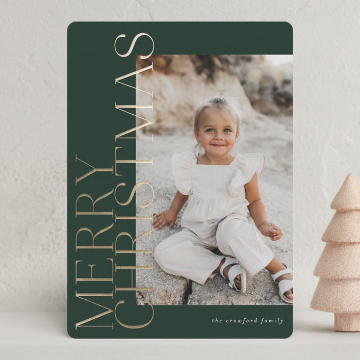 "side greeting" - Holiday Cards in Evergreen by Carolyn Nicks - Front