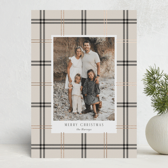 "Window Pane" - Holiday Cards in Vanilla by Cindy Reynolds - Front