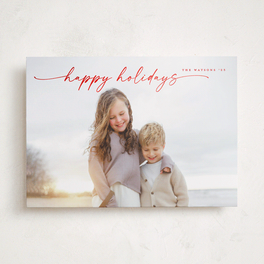 "Simplicity" - Holiday Cards in Stocking by Christy Hy Lee - Front