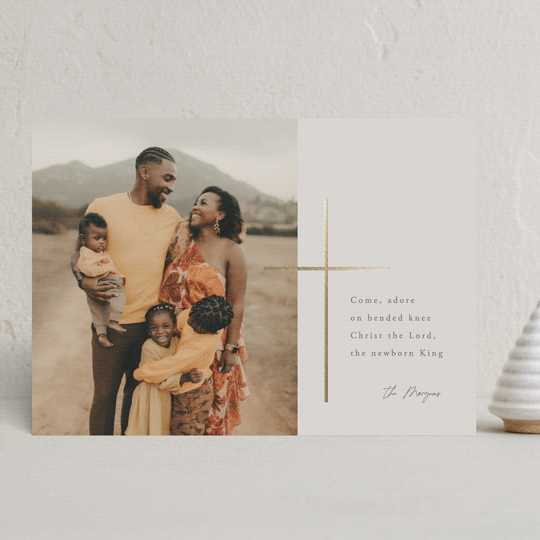 "Cross of Christ" - Holiday Cards in Sourdough by Brianne Larsen - Front