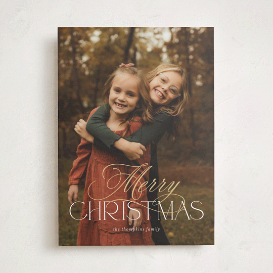 "Luxe" - Holiday Cards in Snowball by Jessica Williams - Front