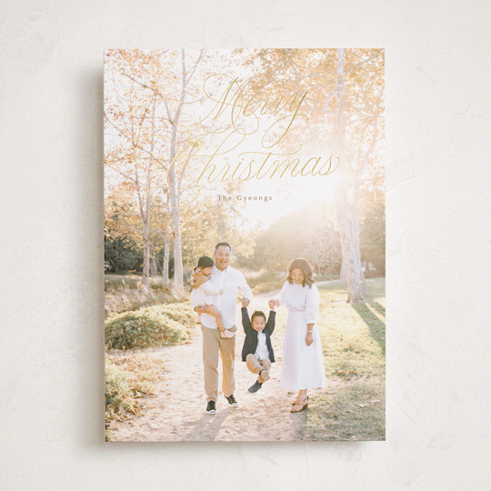 "Christmas splendor" - Holiday Cards in Golden by Rebecca Durflinger - Front