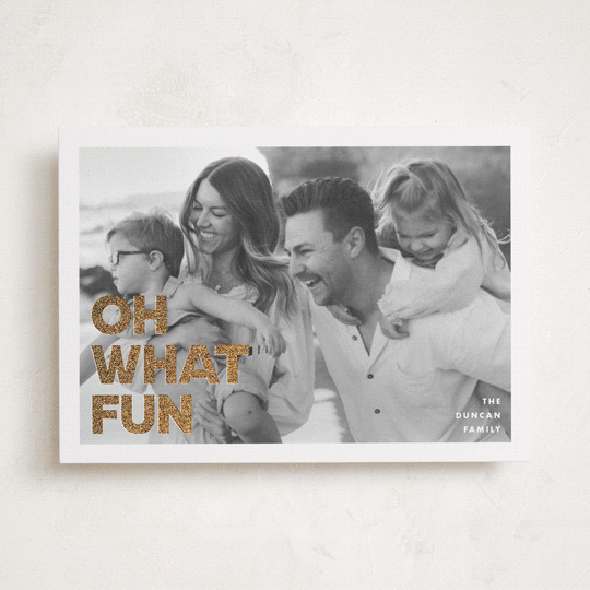 "Holiday Poster" - Holiday Cards in Snow by Maria Alou - Front