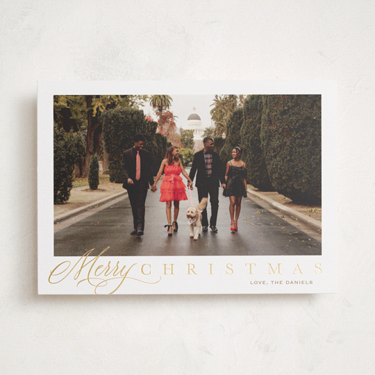 "Footnote" - Holiday Cards in Honey by Carolyn MacLaren - Front