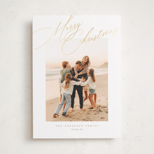 "Topper" - Holiday Cards in Golden by Jessica Williams - Front