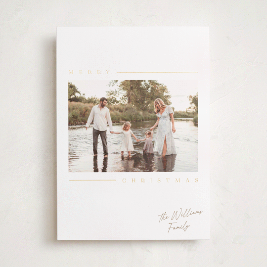 "Kent" - Holiday Cards in Snow by Robert and Stella - Front