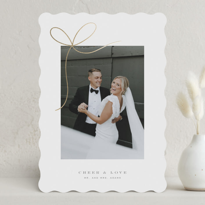 "Little Bow" - Holiday Cards in Winter by Yuliya Evseeva - Front