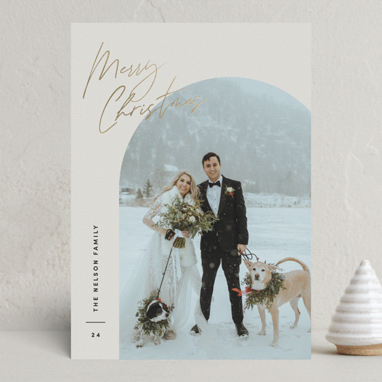 "Arc Over" - Holiday Cards in Vanilla by Pixel and Hank - Front