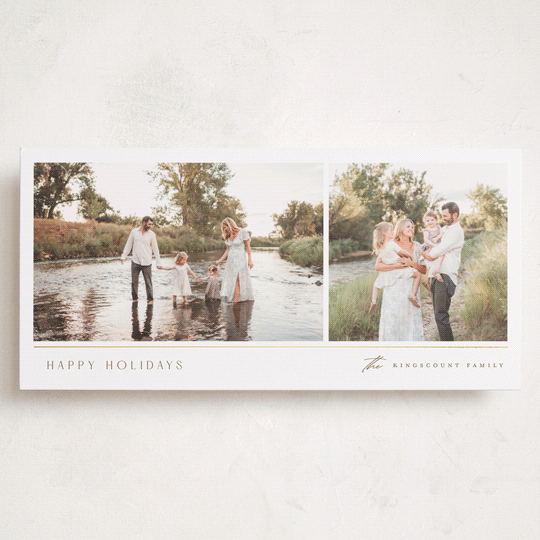 "vinarielli" - Foil-Pressed Tall Holiday Cards in Frost by chocomocacino - Front