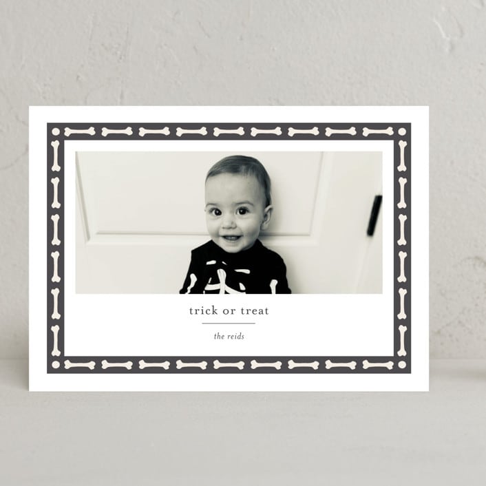 "Bone Frame" - Halloween Cards in Cauldron by Alexandra Cohn - Front