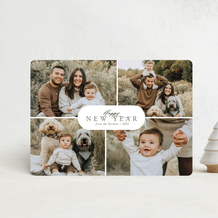 "Classic Four" - Holiday Cards in Fir by Brianne Larsen - Front
