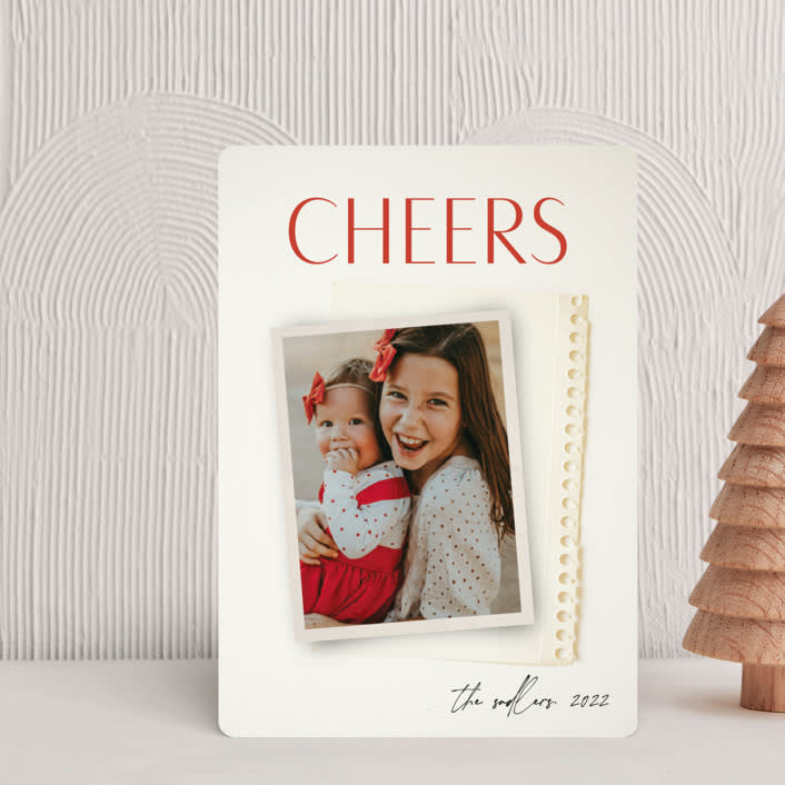 "Nostalgia" - Holiday Cards in Holly Berry by Morgan Kendall - Front