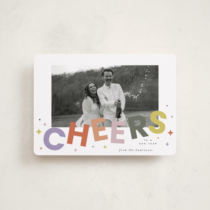 "Dazzle" - Holiday Cards in Fruit Punch by Everett Paper Goods - Front