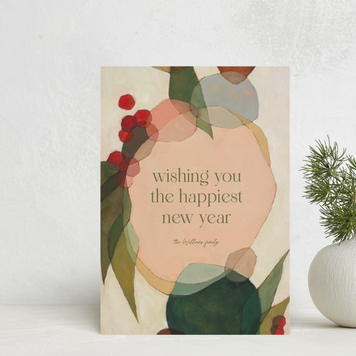 "Cirque" - Holiday Cards in Peppermint by Wendy Keller - Front