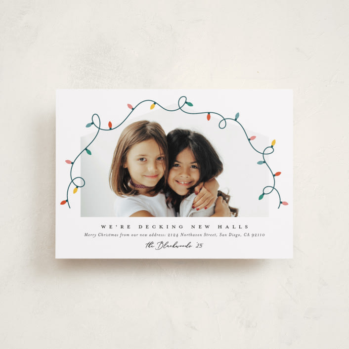 "Christmas Move" - Holiday Cards in Frost by Erica Krystek - Front