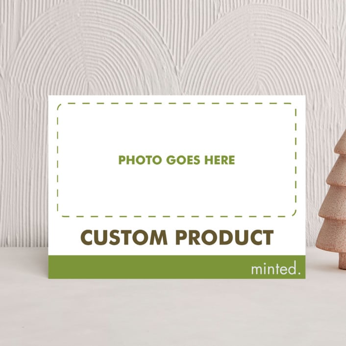"Landscape Custom" - Holiday Cards in Charcoal by Minted Custom - Front