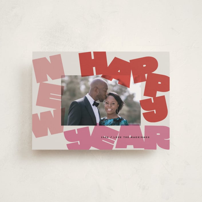 "Fun New Year" - Holiday Cards in Gumdrop by Lori Wemple - Front