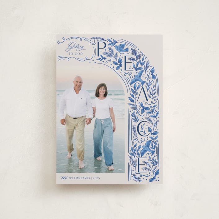 "Peaceful Arch" - Holiday Cards in Porcelain by Elly - Front