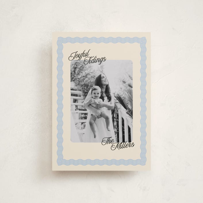 "Jovie" - Holiday Cards in Frost by Pati Cascino - Front