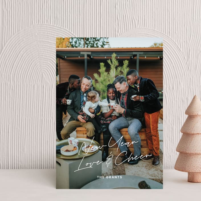"Dash of Hope" - Holiday Cards in Cloud by That Girl Press - Front