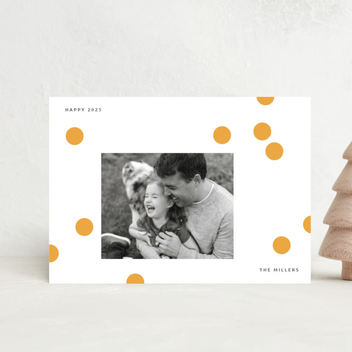 "Happy Dots" - Holiday Cards in Sunny by Sumak Studio - Front