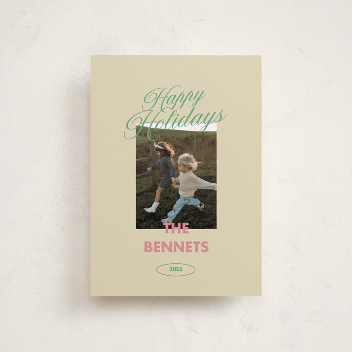 "Merry & Bright Days" - Holiday Cards in Candy by Helena Vitto - Front
